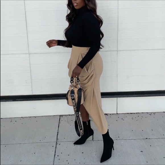 NWT Zara Draped Wrap Skirt - Picture 10 of 12